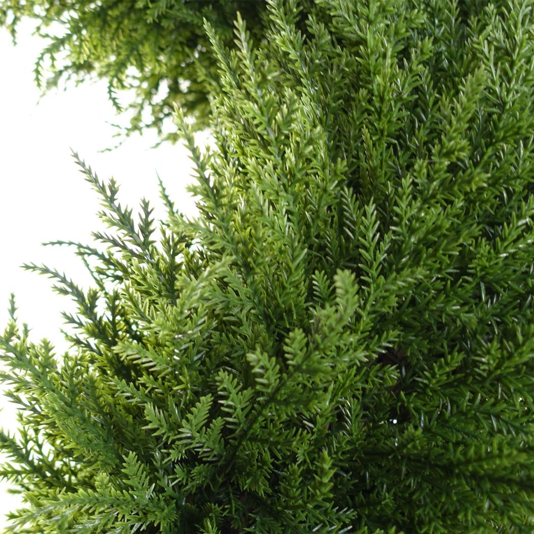 Artificial Spiral Cypress Topiary Tree, 120cm with Fixed Branches – Realistic Indoor Plant in Weighted Pot