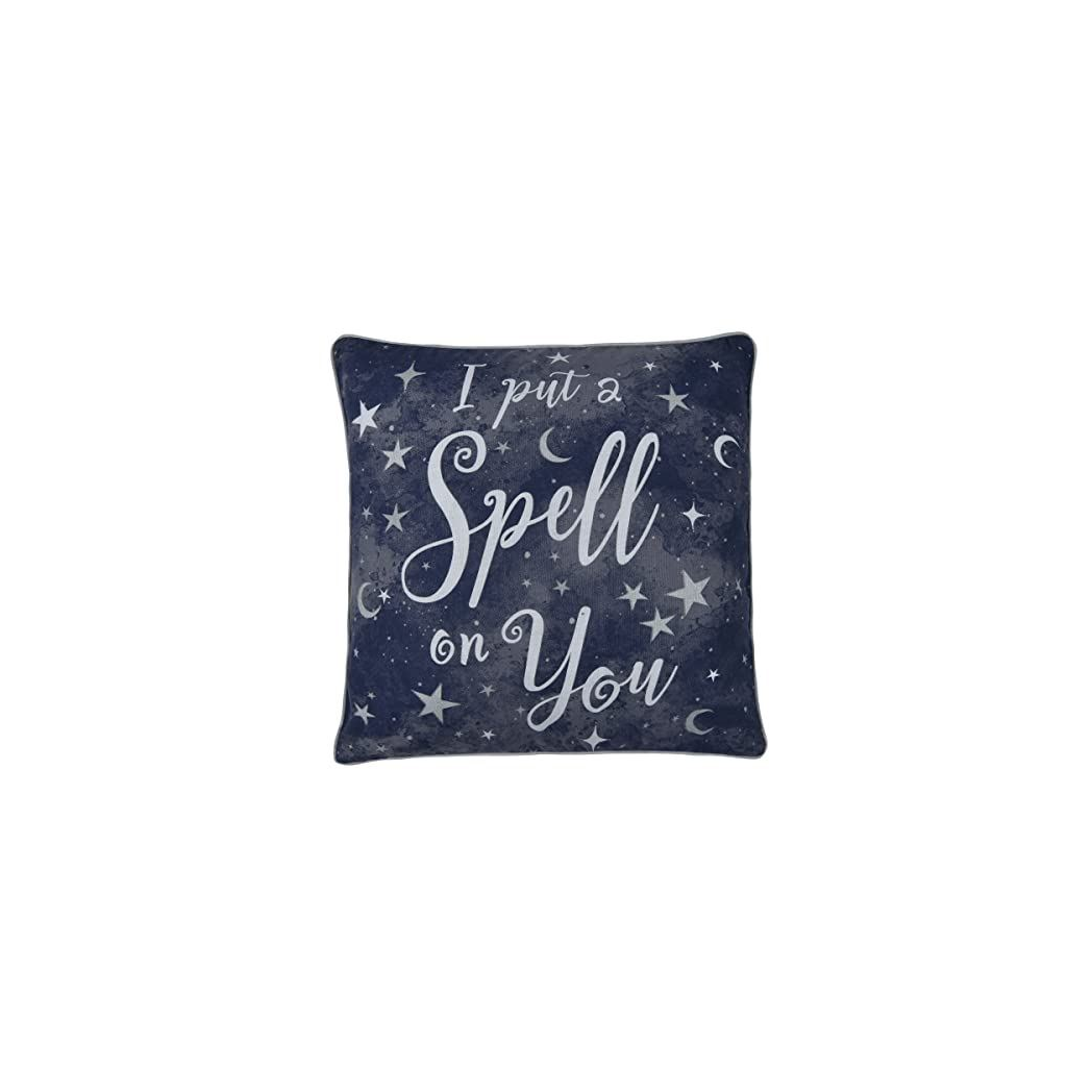 Sleepdown Celestial Metallic Print Cushion – Soft Accent Piece for Sofas & Beds, Black