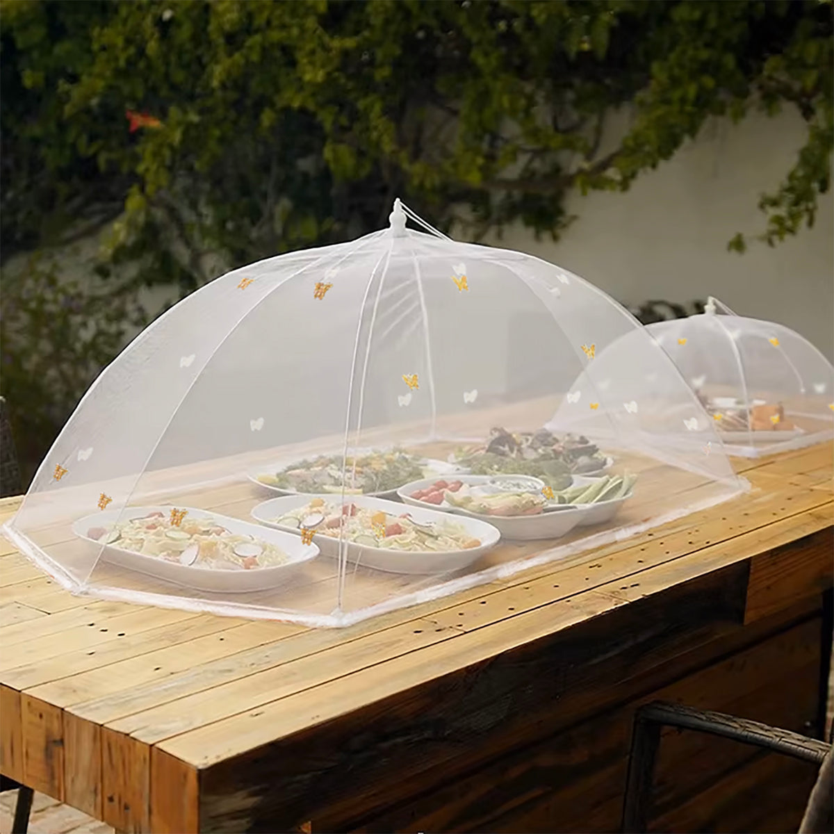 Avilo Jumbo Food Umbrella, Set of 4 – Buffet Covers to Protect Food from Bugs and Insects