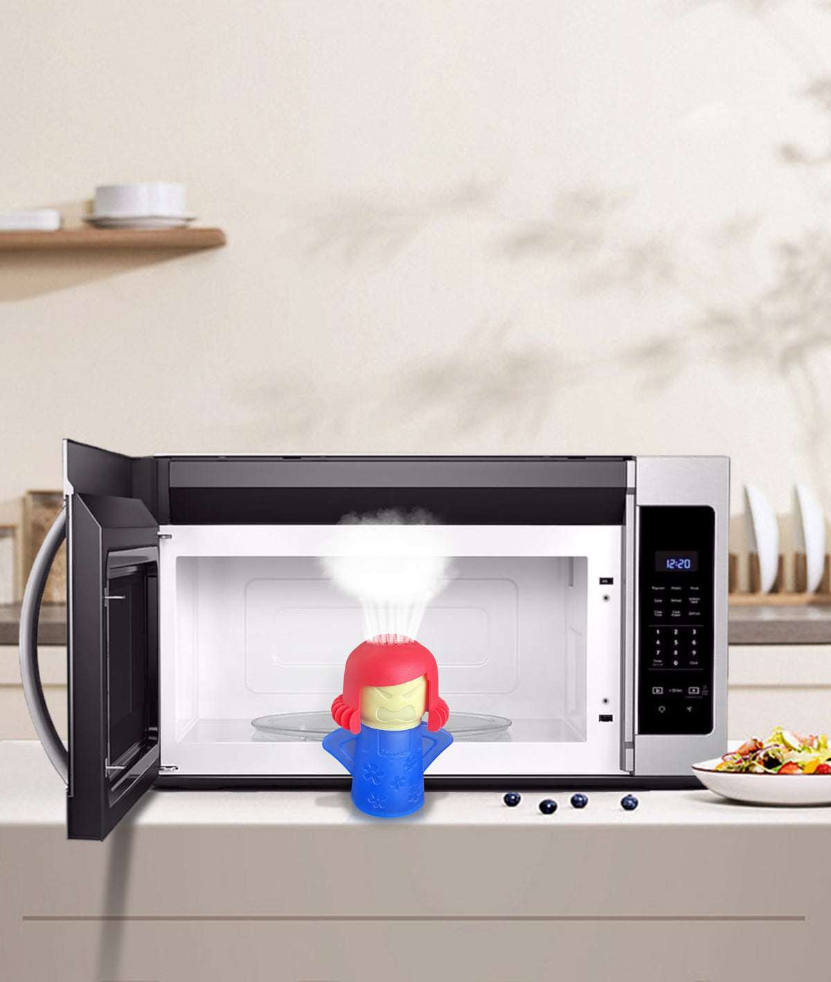 Avilo Steaming Stella Microwave Cleaner – Makes Light Work of Stains, Food and Spills