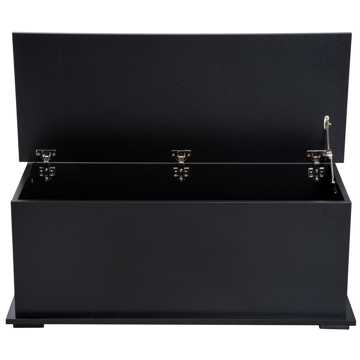HOMCOM Ottoman Storage Chest Keepsake Box with Lift-Up Lid – Seat & Footrest, Black