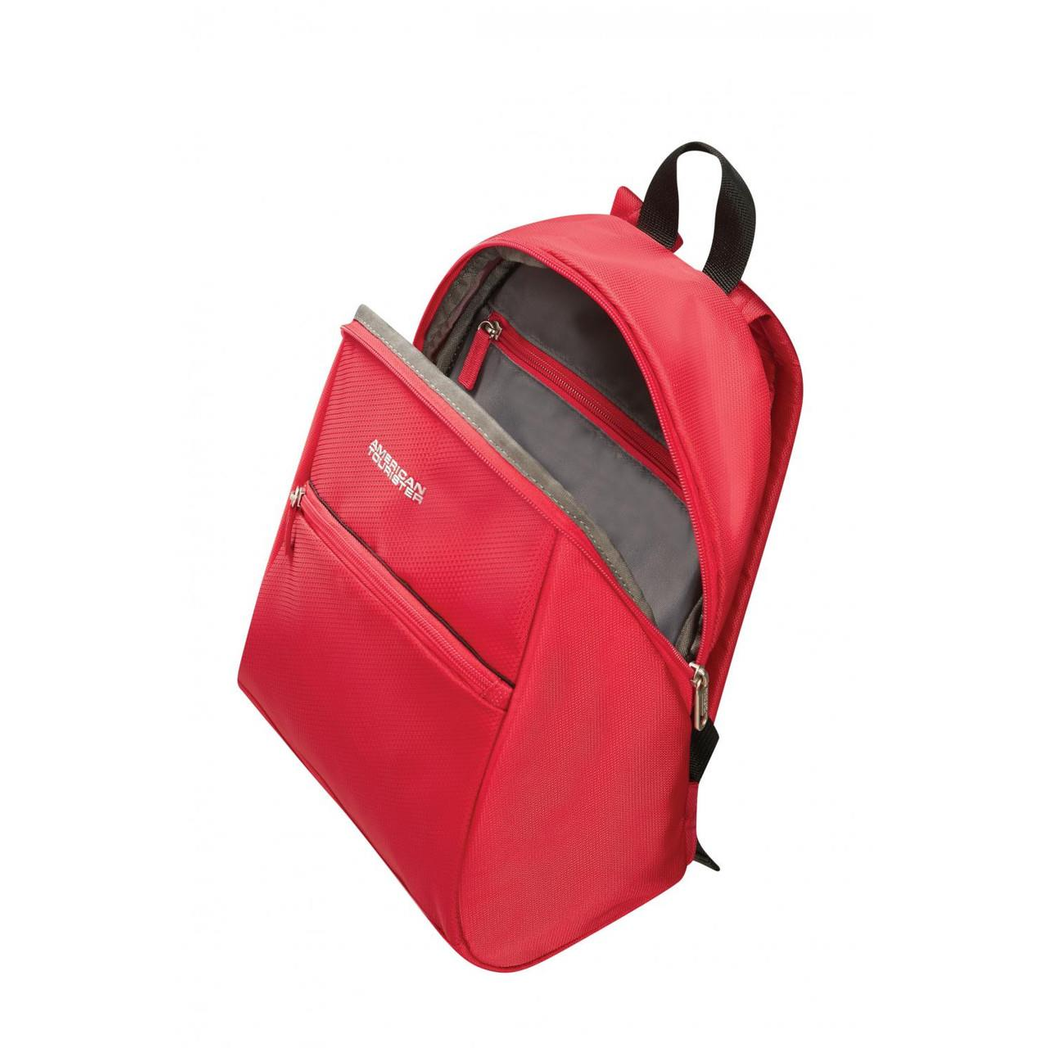 American Tourister City Backpack P503347 – Lightweight Everyday Rucksack with Spacious Interior, Red