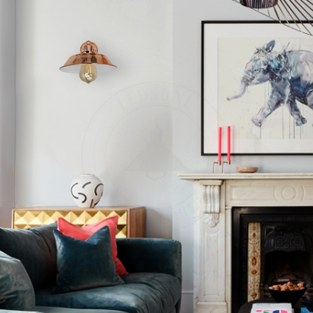 Rose Gold Retro Metal Wall Light