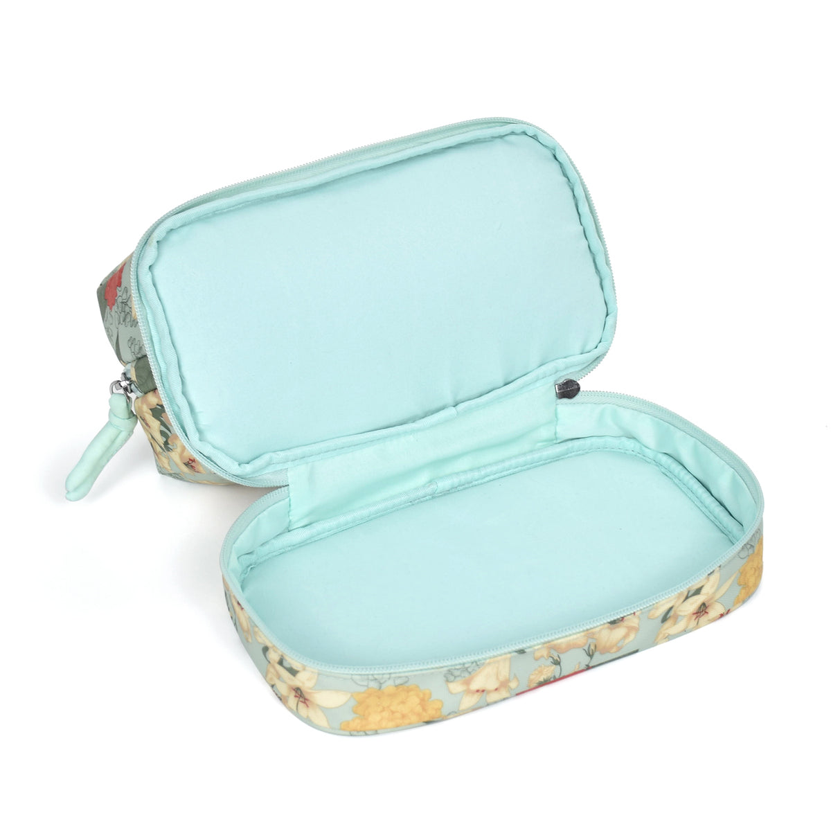 Avilo Floral Design Cosmetic Bag – Practical Make-Up and Toiletry Organiser for Travel