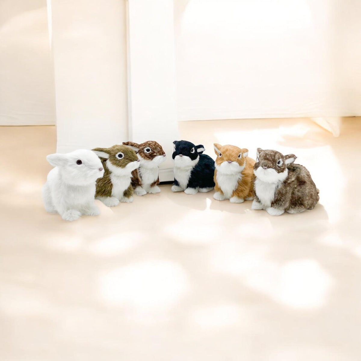 Standing Rabbit Ornaments – 20cm Decorative Bunny Figures for Home, Assorted Colours (Not a Toy)