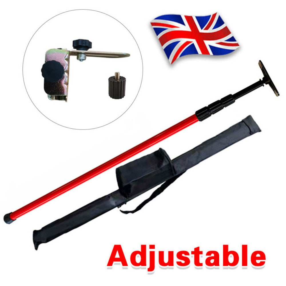 2.8m Telescopic Laser Level Pole with Mounting Bracket and Storage Bag – Support for Rotary Lasers