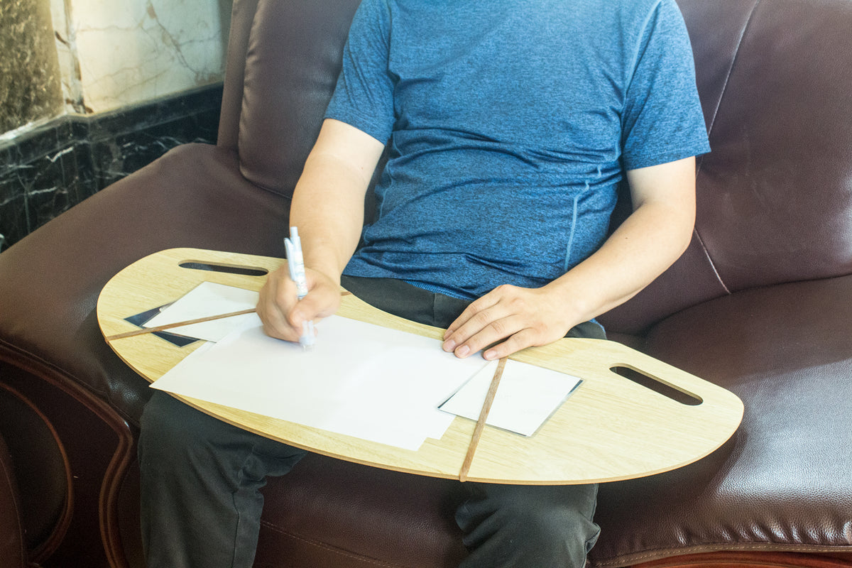 Avilo Oversized Lap Desk – Ergonomic Wooden Desk for Crafts, Crosswords & Writing