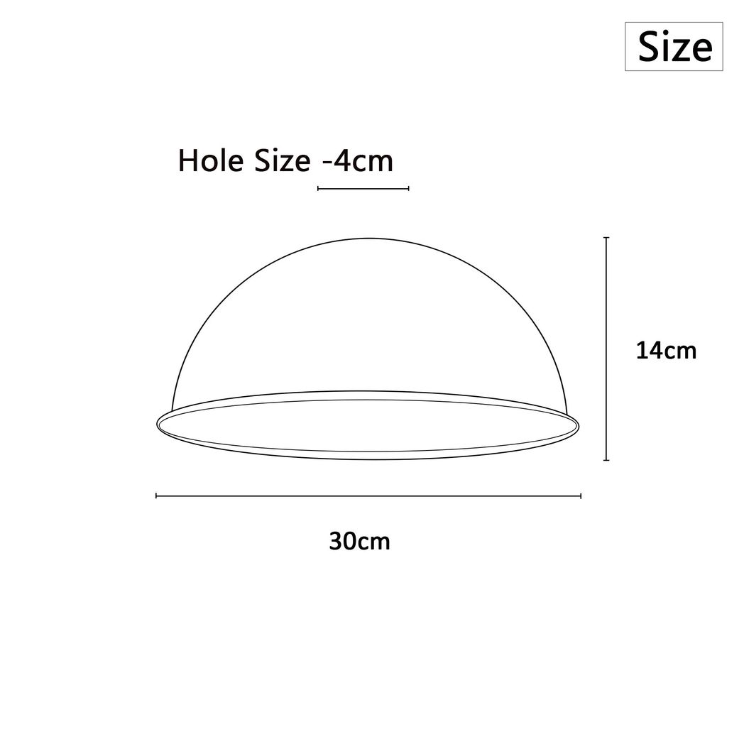 Vintage Burgundy Industrial Easy Fit Dome Metal Lamp Shade – E27 Fitting, up to 60W, Ceiling & Wall