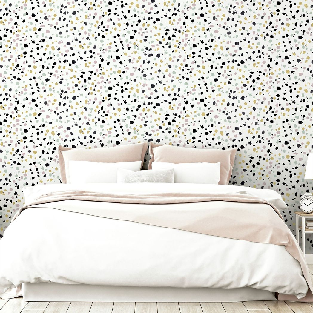 Arthouse Dalmatian Pastel Multi Animal Print Wallpaper – Fun Feature Wall for Kids Rooms, Hallways & Bedrooms