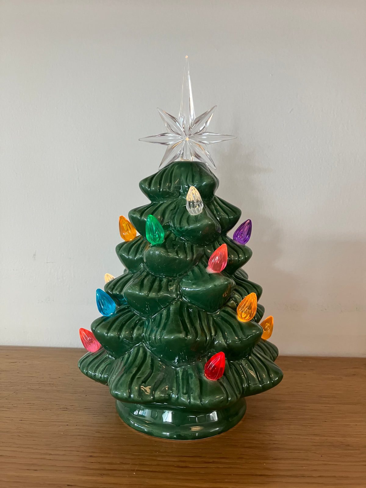 Avilo Lighted Ceramic Christmas Tree – Festive Holiday Season Home Decoration