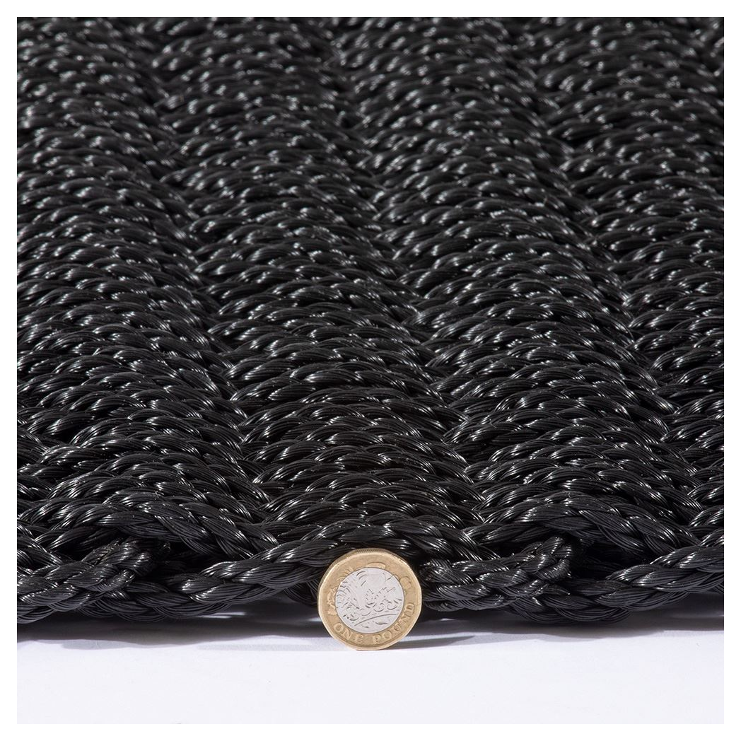Didsbury Braided Doormat, 45 x 75cm – Charcoal