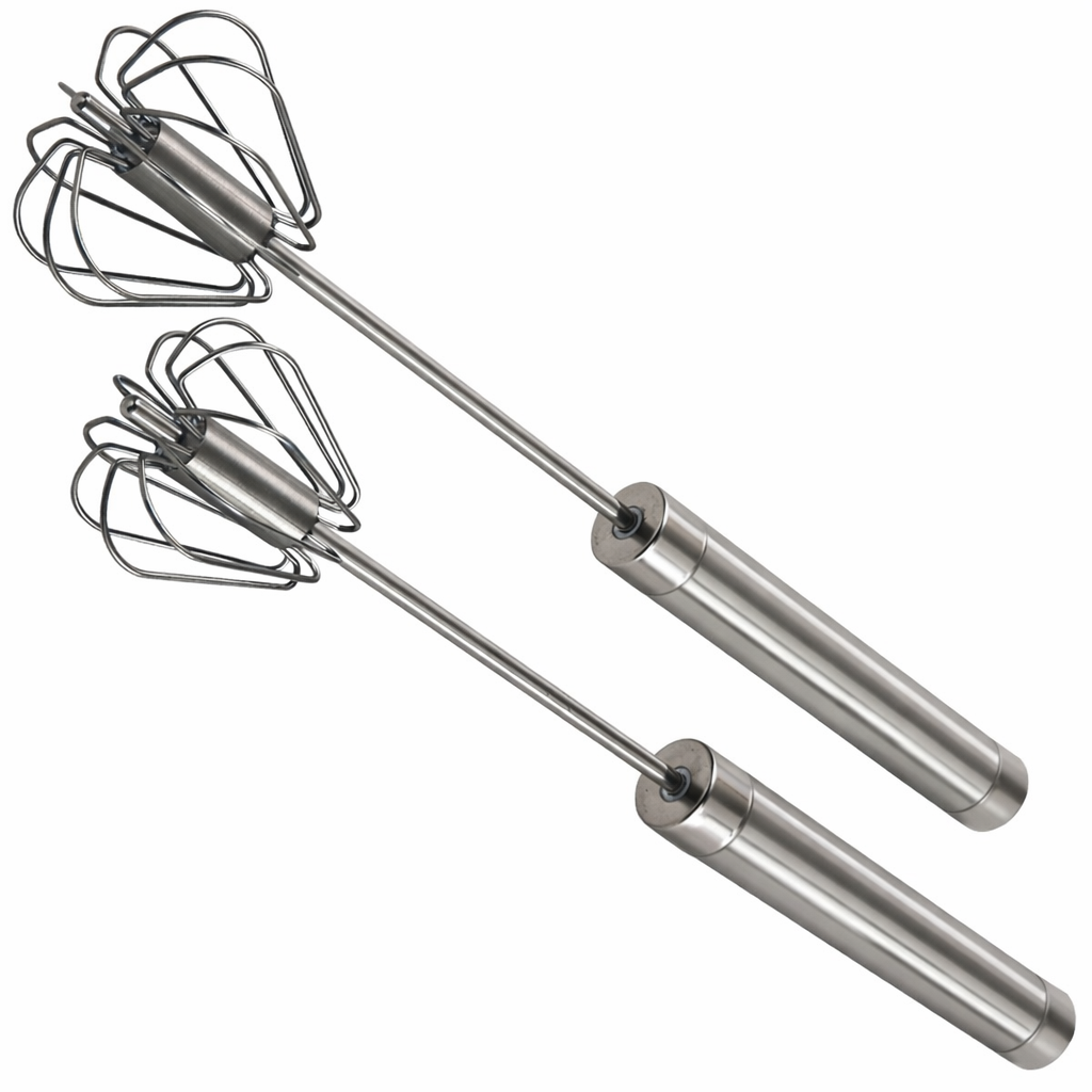 Avilo Whip and Whisk Set of 2 – Kitchen Whisks for Whipping, Blending and Frothing