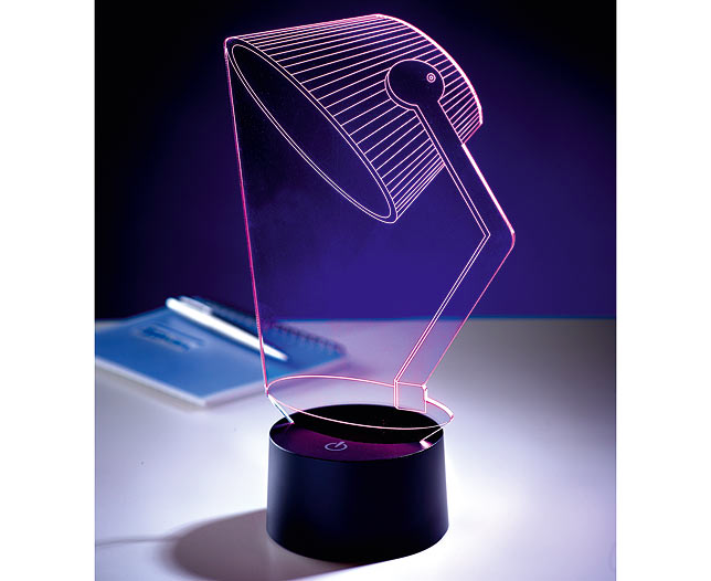 3D Acrylic Table Lamp – Clear