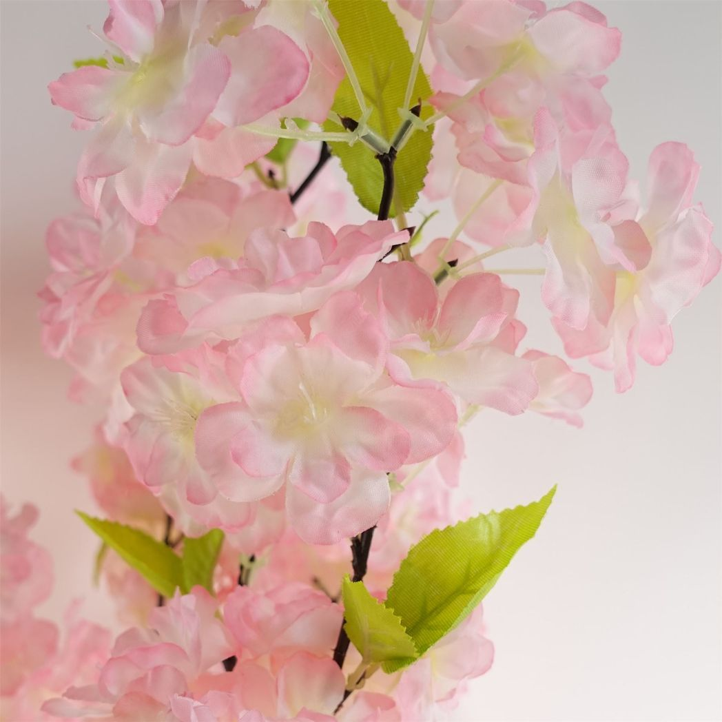 Botanik UK Artificial Pink Cherry Blossom Tree, 150cm – Fully Assembled Faux Blossom Tree in Pot