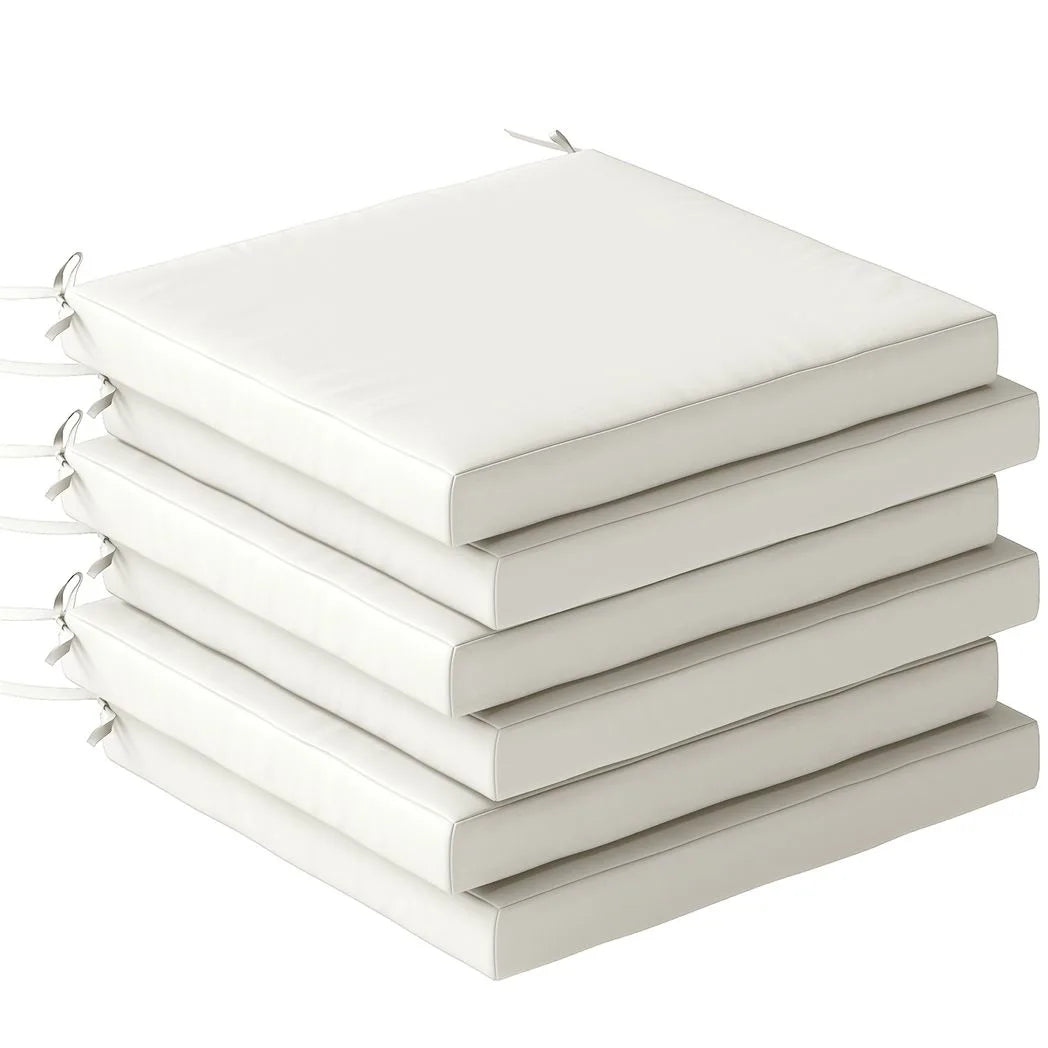Outsunny Set of 6 Outdoor Seat Cushions with Machine Washable Cover