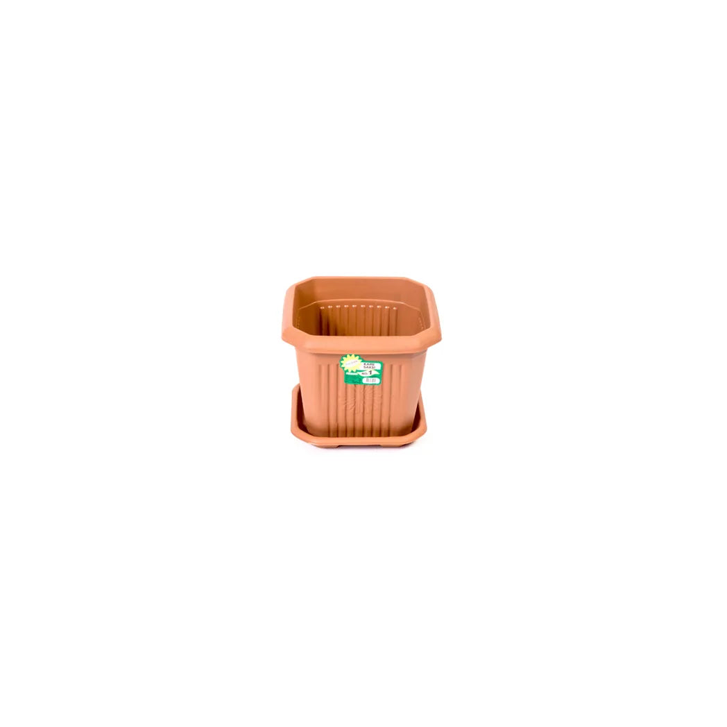 Square Flower Plant Pot Set Number 1 – Practical Garden Planters for Patios and Gardens