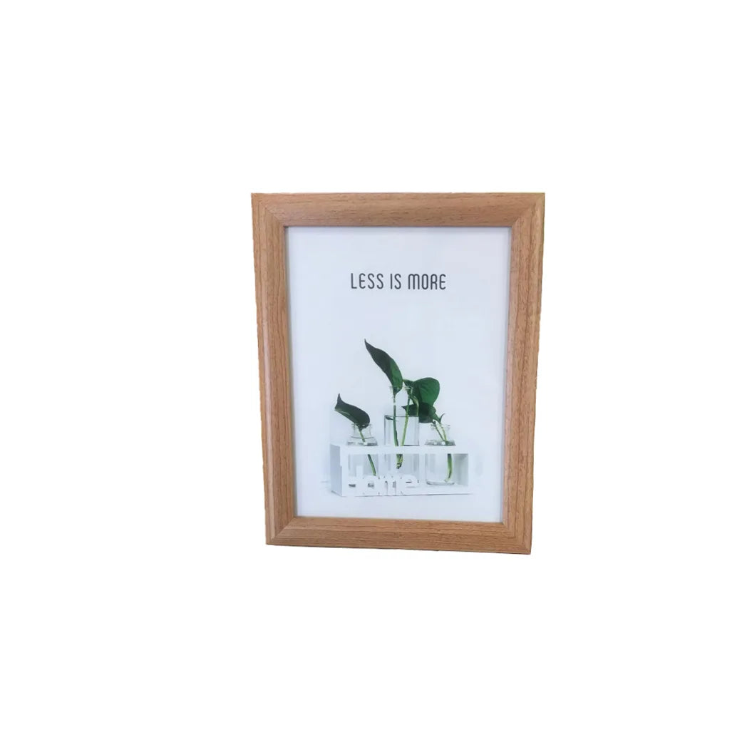 Wooden Photo Frame 6 x 8" – Home Decor Picture Frame, Assorted Colours