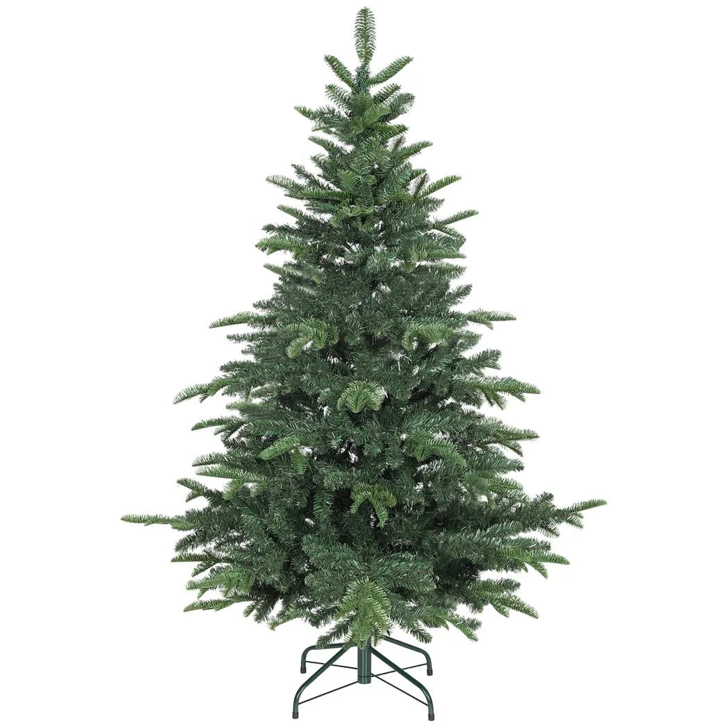 HOMCOM 5ft Artificial Christmas Tree with 772 Realistic Branches and Metal Stand – Easy Assembly, Green
