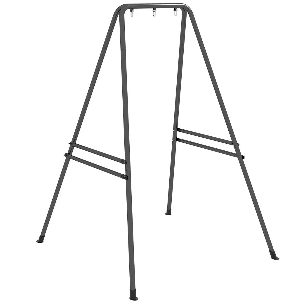 Outsunny Hammock Chair Stand with Heavy-Duty Metal Frame – Hanging Chair, Egg Chair & Porch Swing Stand, Black