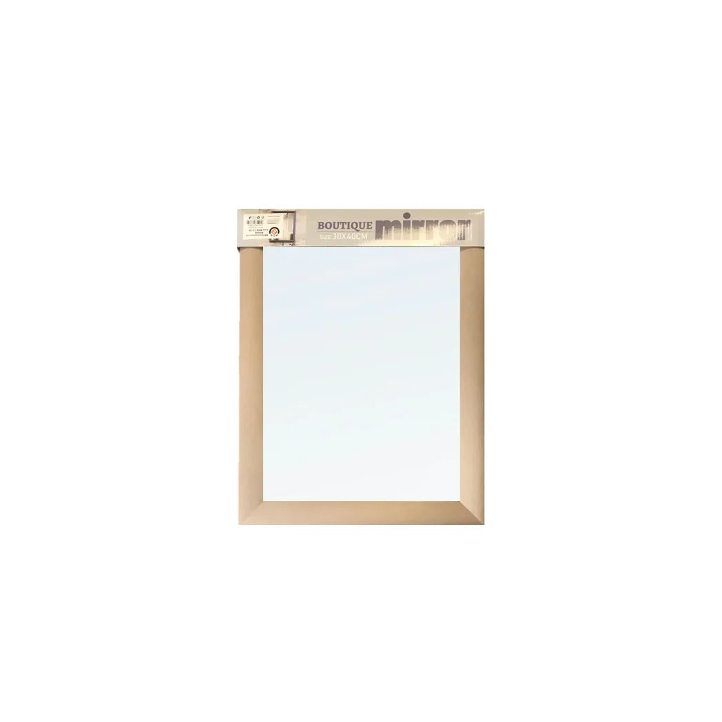 Large Plastic Framed Boutique Wall Mirror – Home Decor Mirror, Assorted Colours