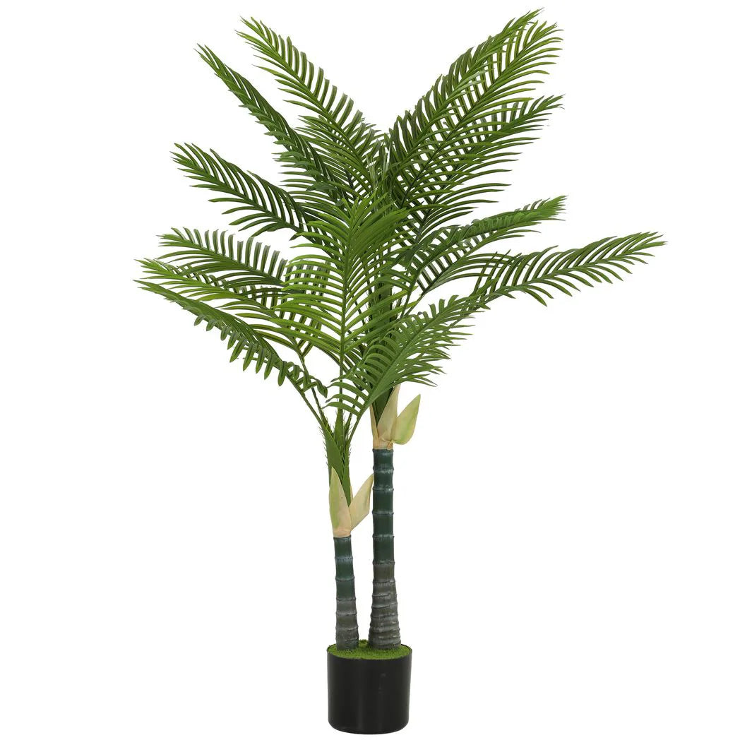 HOMCOM Artificial Palm Tree with 16 PEVA Leaves