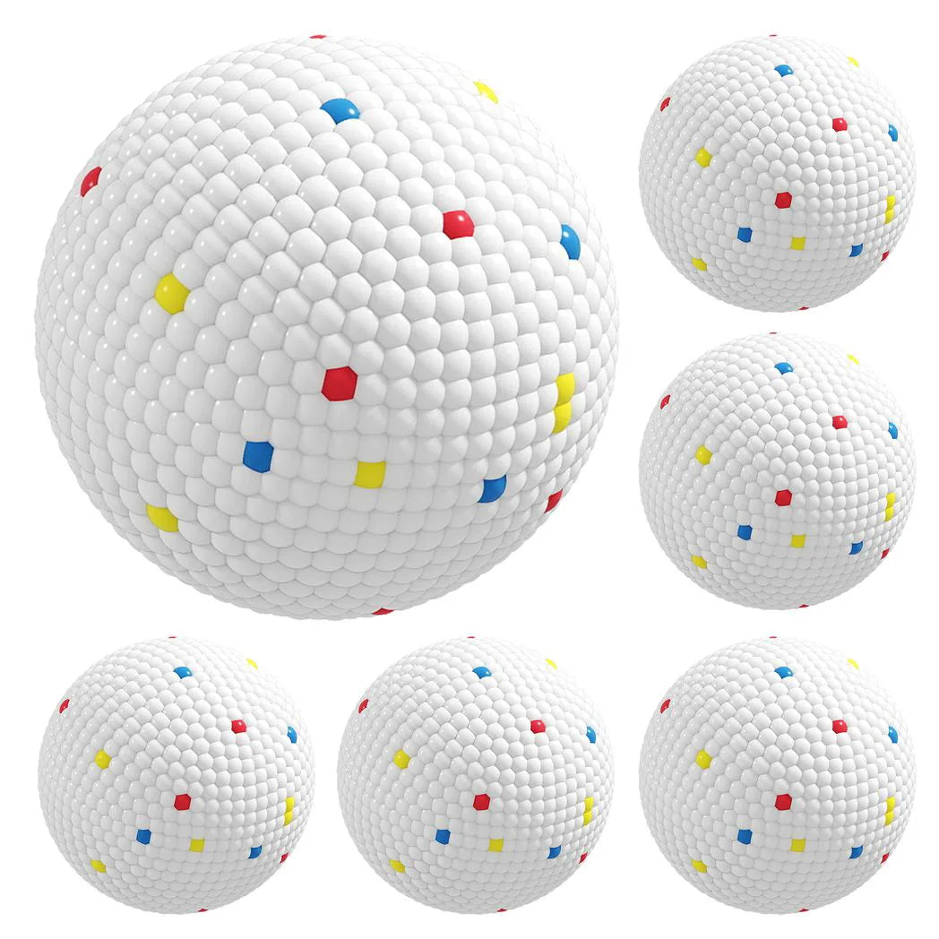 PawHut 6 Pack ETPU Dog Balls, 58mm – Bite-Resistant Floating Fetch and Chew Toys for Small and Medium Dogs