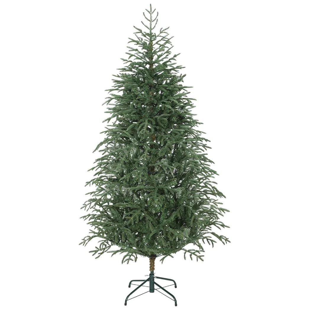 HOMCOM 6ft Full Spruce Artificial Christmas Tree with 1814 Realistic Tips – Easy Assembly, Green