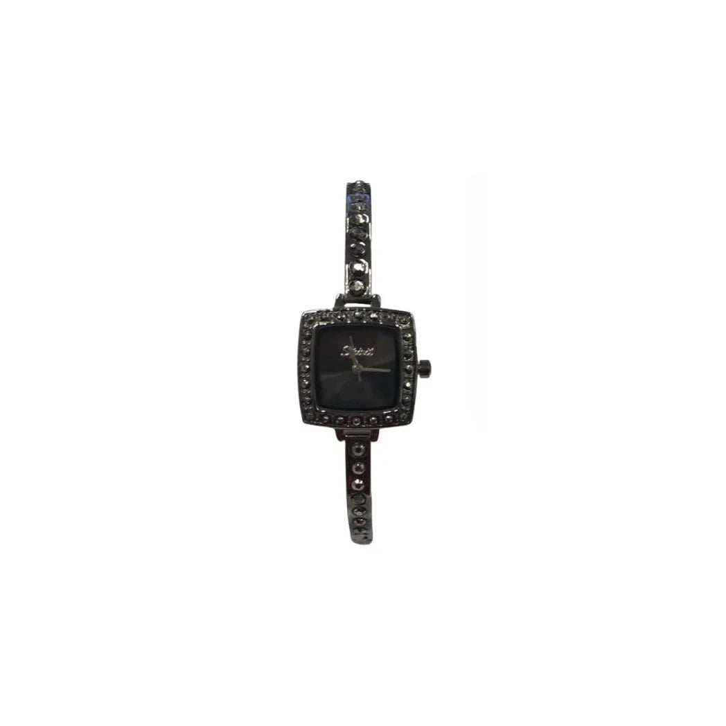 Spirit Ladies Bling Fashion Black Dial with Black Bracelet Watch ASPL39 - CLEARANCE NEEDS RE-BATTERY