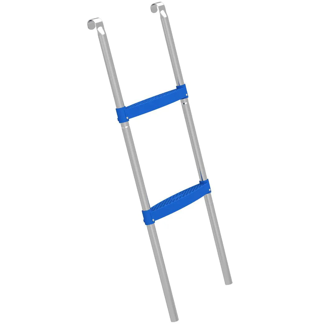 SPORTNOW 2-Step Trampoline Ladder with Wide Non-Slip Steps & Universal Hook – Galvanised Steel, 150kg Capacity