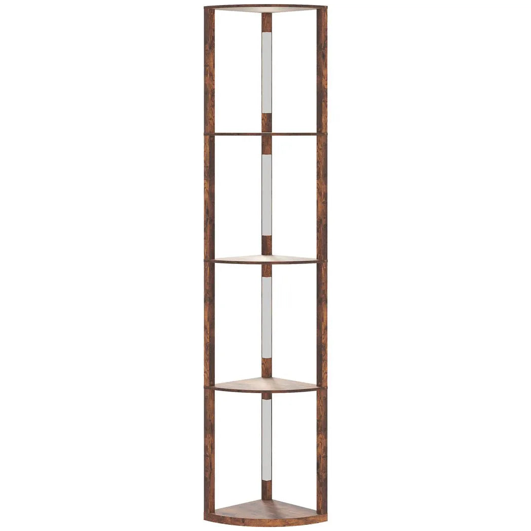 HOMCOM 4-Tier Corner Floor Lamp