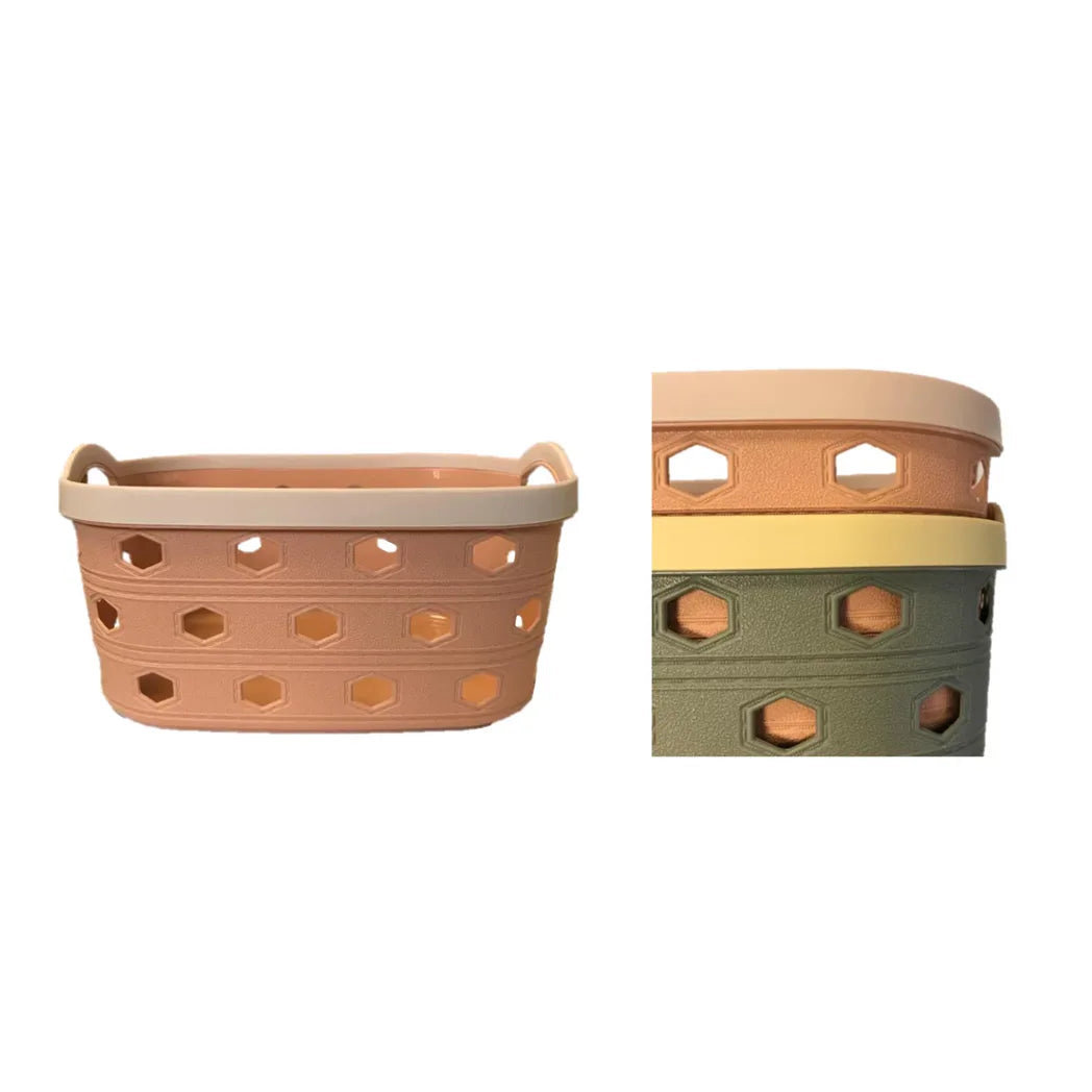 Small Plastic Storage Basket with Handles – Practical Kitchen and Home Organisation, Assorted