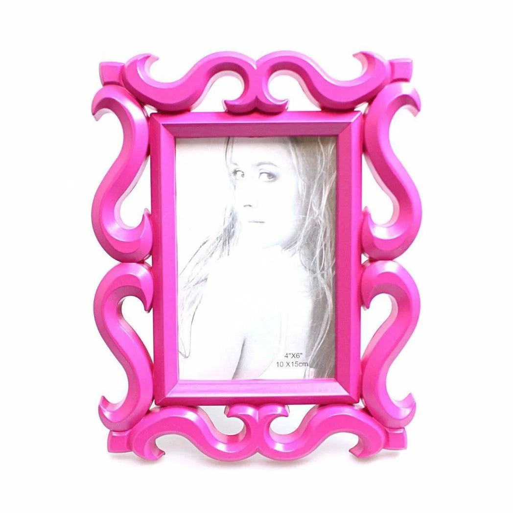 Plastic Photo Frame 4 x 6" – Home Decor Picture Frame, Assorted Colours
