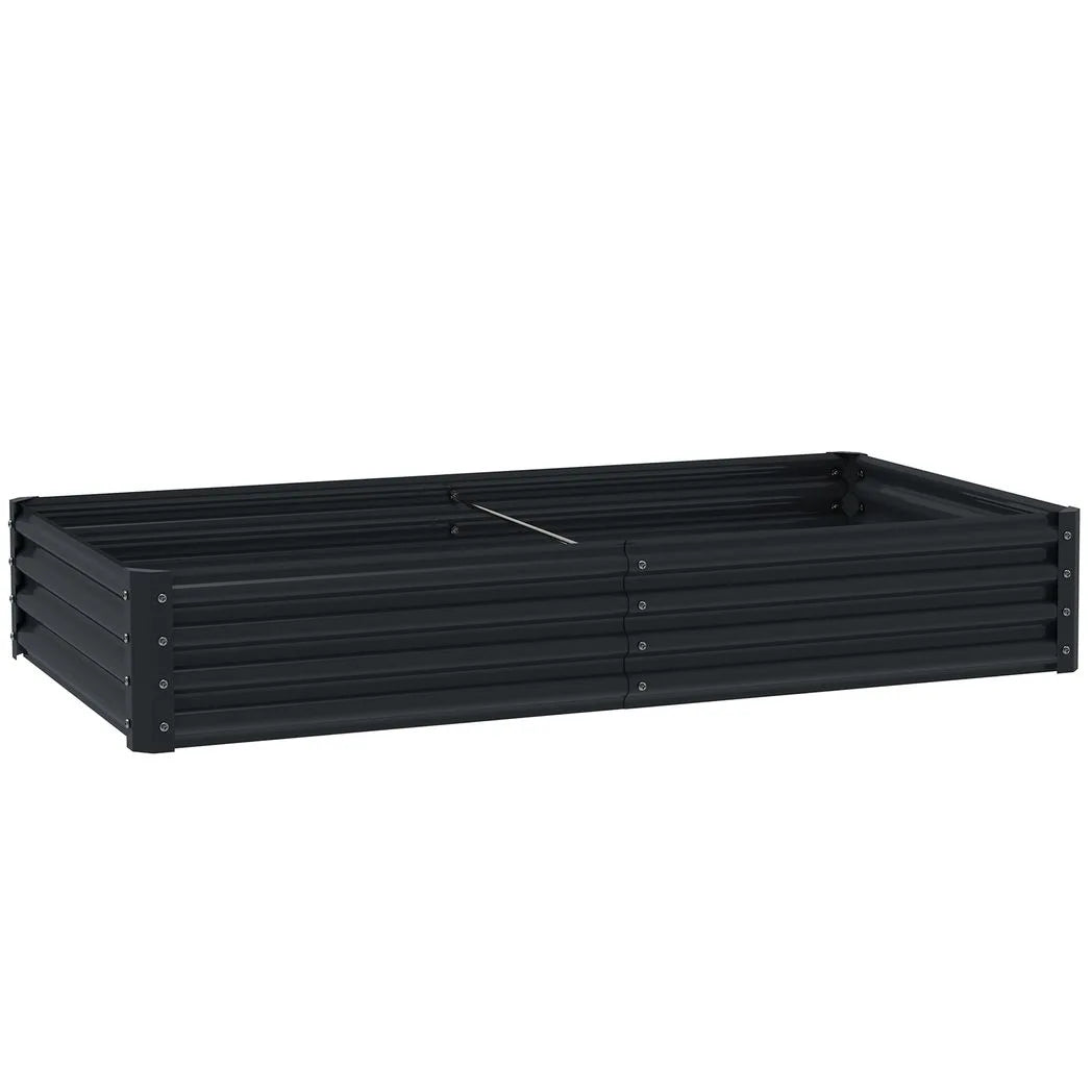 Outsunny 180 x 90cm Galvanised Steel Raised Planter