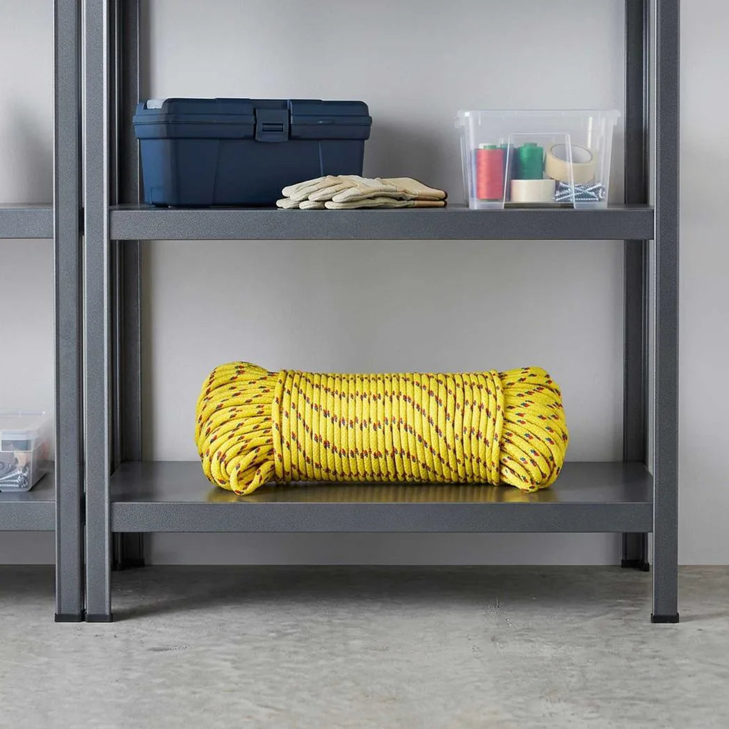 vidaXL Multipurpose Utility Rope 4 mm 25 m Yellow PP 105 kg Max Load