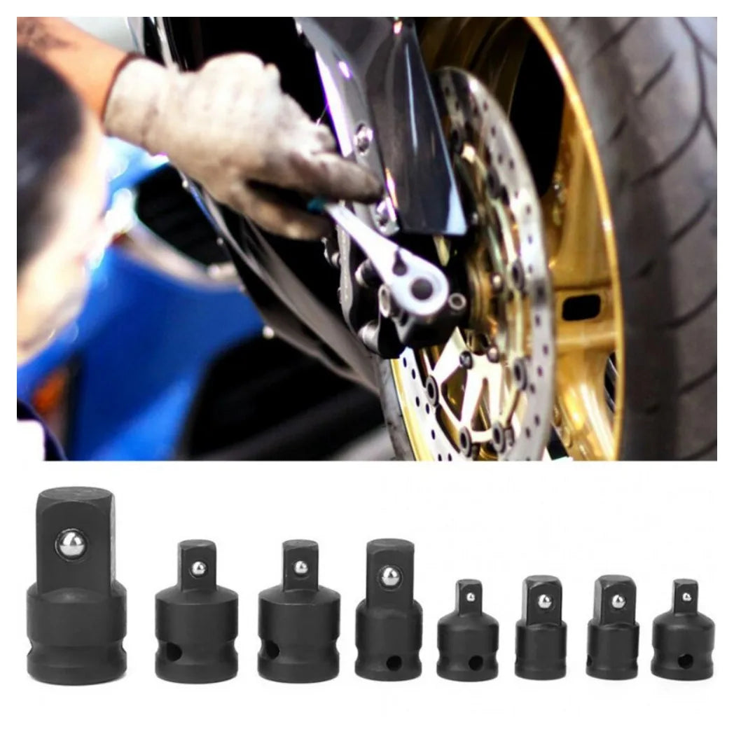 8-Piece Impact Socket Adaptor Set – Chrome Molybdenum Steel Reducers, 1/4, 3/8, 1/2 and 3/4 Inch