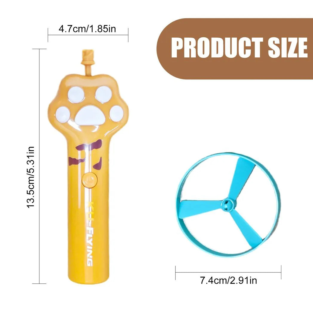 Rechargeable Cat Disc Launcher Interactive Cat Fetch Launcher with 10 Flying Cat Pet Toys (US Logistics For USPS/DHL/Fedex/UPS. No designated logistics accepted,TK/TMEU only For self-pickup)