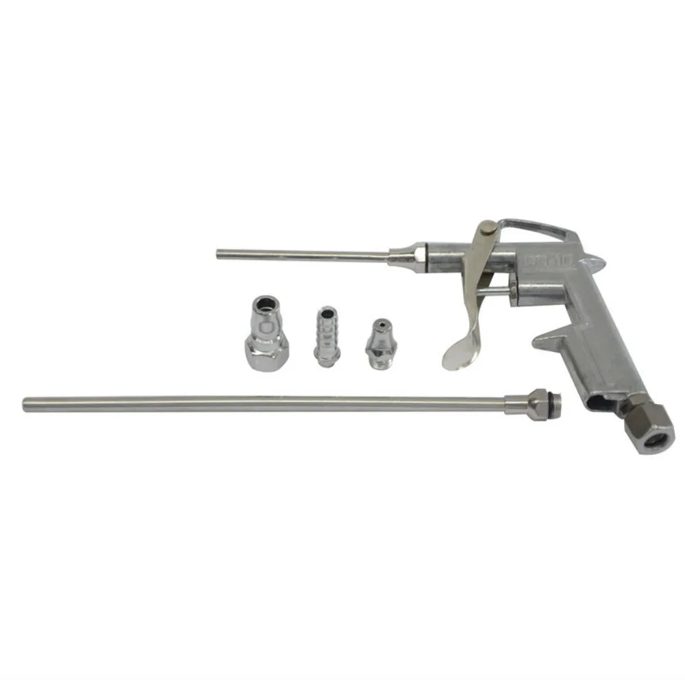 5-Piece Air Blow Gun Kit with 3 Nozzles and 2 Attachments, Die-Cast Aluminium – Air Duster for Garage & DIY