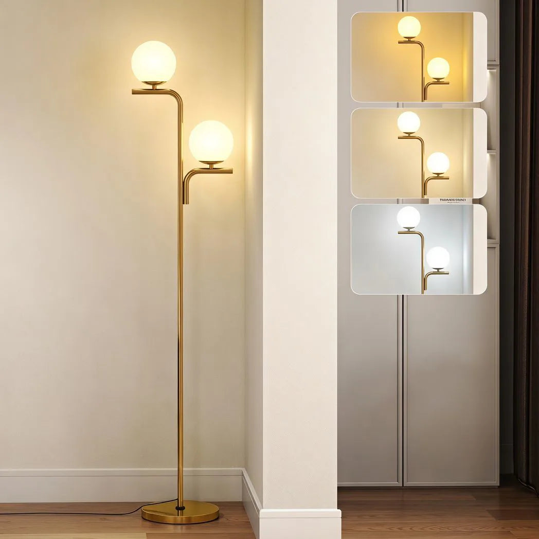 HOMCOM LED Floor Lamp, Modern Standing Lamp with 3 Colour Temperatures