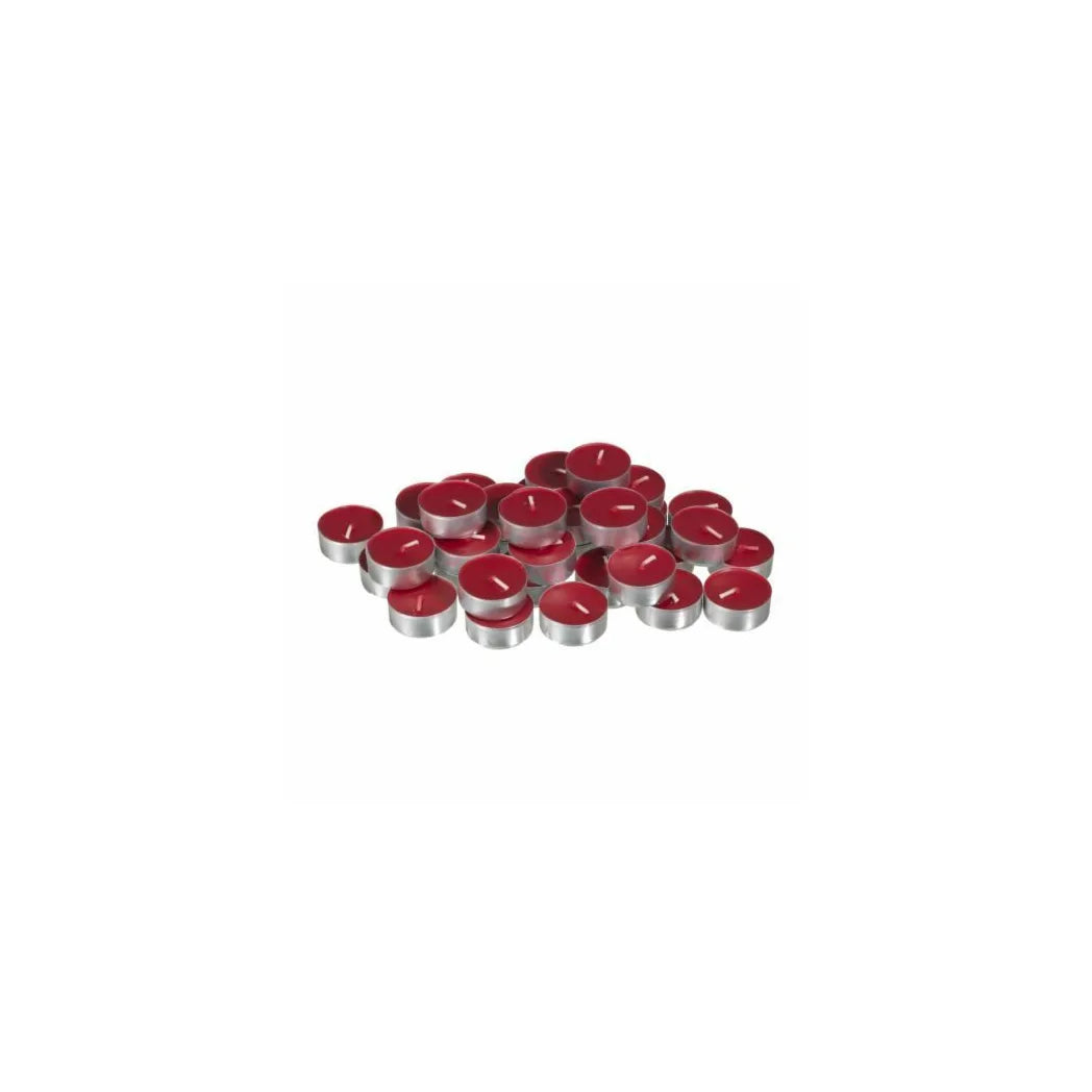 Opella Dark Cherry Scented Tealights – Fragranced Candle Set, 12 Pack