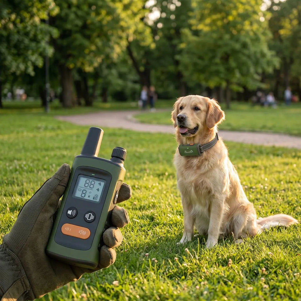 PawHut Dog Training Collar with 3200ft Remote, 3 Modes & IPX7 Waterproof Receiver – Rechargeable Anti-Barking