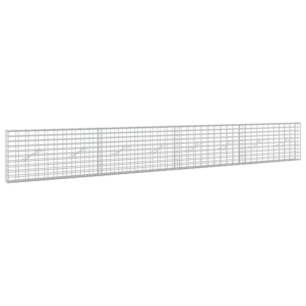 vidaXL Gabion with 5 mm Wire and 5x10 cm Mesh 400x10x50 cm