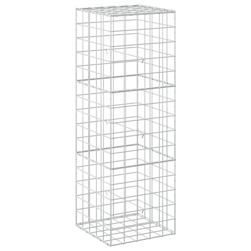 vidaXL Gabion with 5 mm Wire and 10x10 cm Mesh 50x50x150 cm