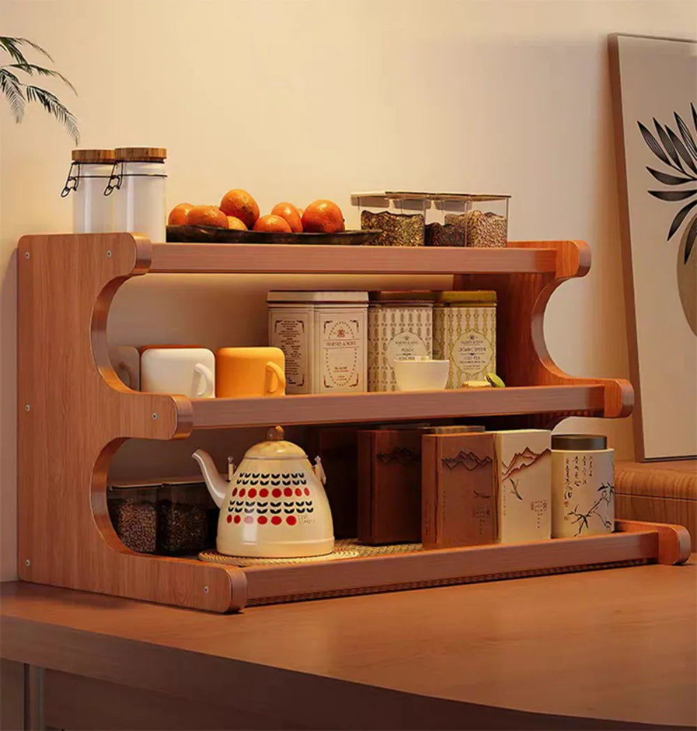 3-Tier Tabletop Cup Storage Rack – Desktop Mug Holder & Display Shelf for Kitchen, Office & Dorm