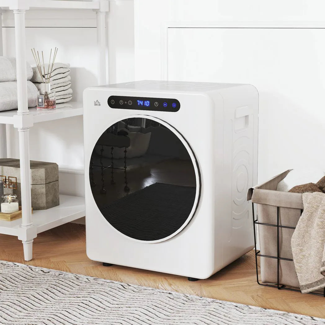 HOMCOM 4kg Compact 40-60? Tumble Dryer - White