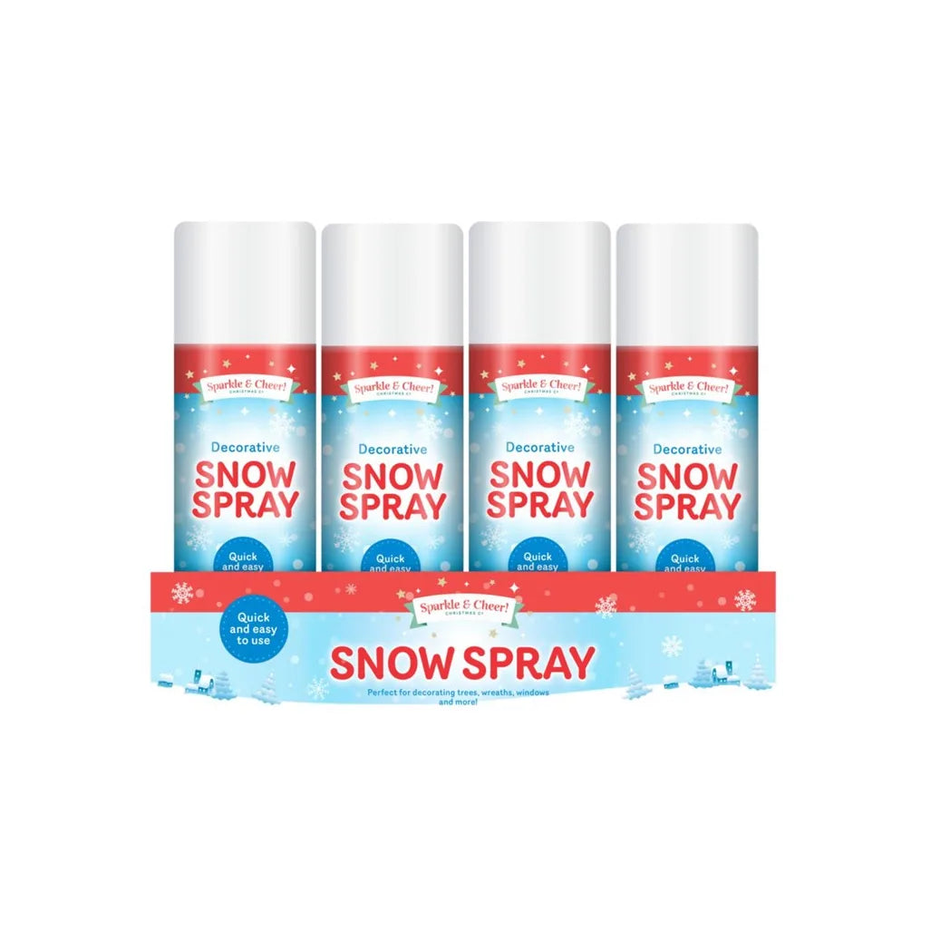 Sparkle And Cheer Decorative Christmas Snow Spray, 250ml – Festive Party & Gifting Decoration
