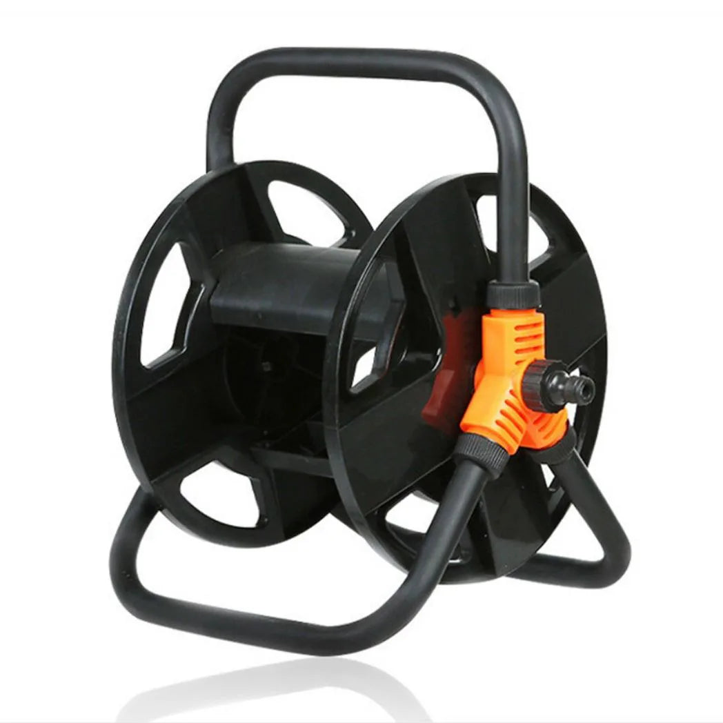 Portable Garden Hose Pipe Reel Cart Free Standing Holder Water Hose 20m UK
