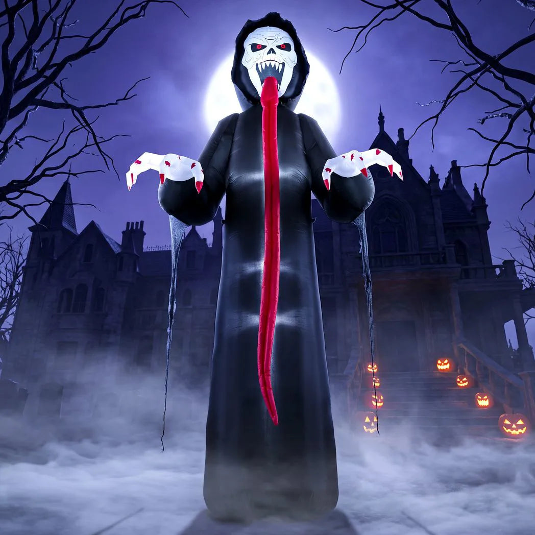 Outsunny 10 FT Halloween Inflatable Skeleton