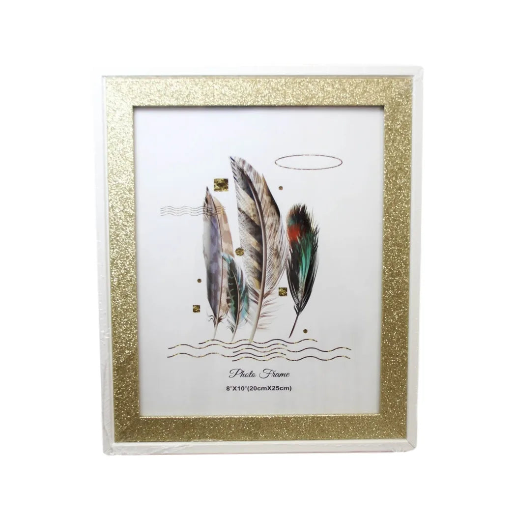 Sparkly Silver & Gold Photo Frame – Glittering Home Decor Picture Frame, Assorted Colours
