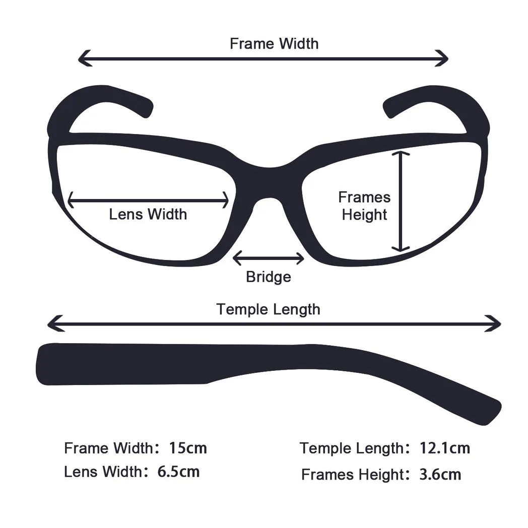 Motorcycle & Cycling Riding Glasses, Pack of 3 with Grey, Clear & Yellow Lenses – Wind-Resistant Eye Protection