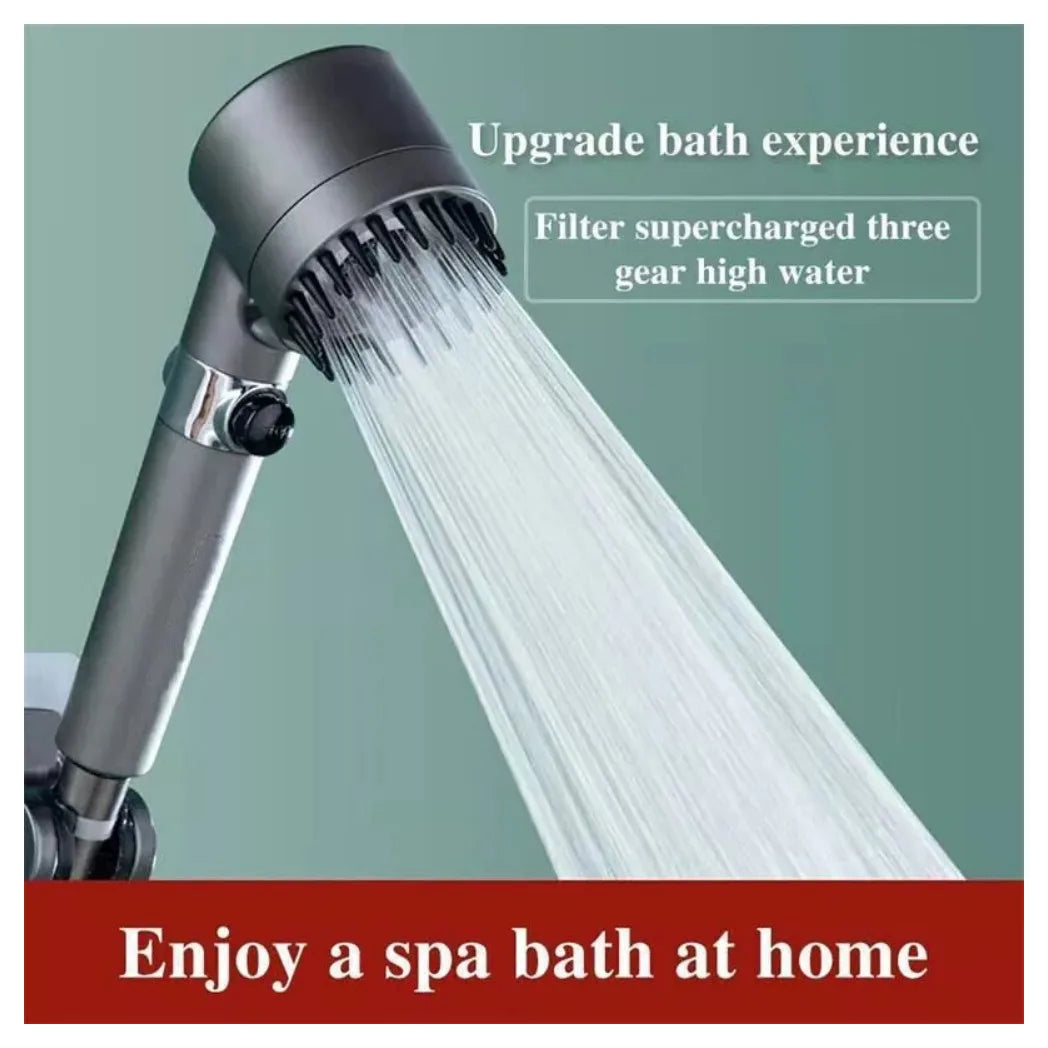 3-Mode High Pressure Handheld Shower Head with PP Filter & Pause Button – Water-Saving Massage Spray